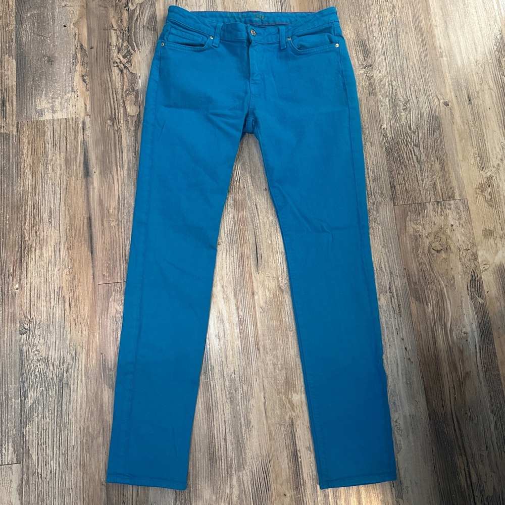 Kate Spade Broome Street Turquoise Blue Slim Fit Jeans Womens Size 29
